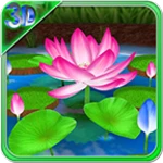 lotus 3d live wallpaper android application logo